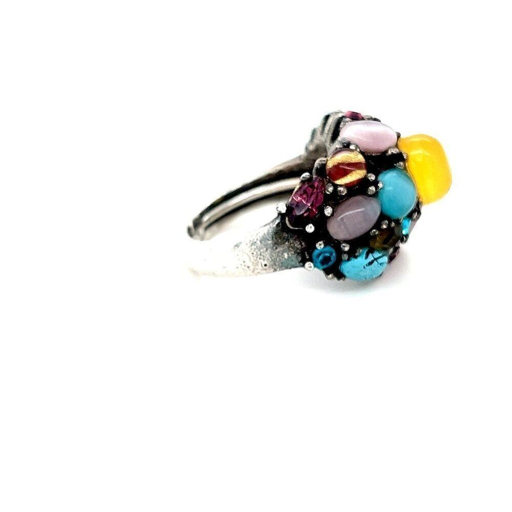 Multicolor Stones Ring - Picture 4 of 7